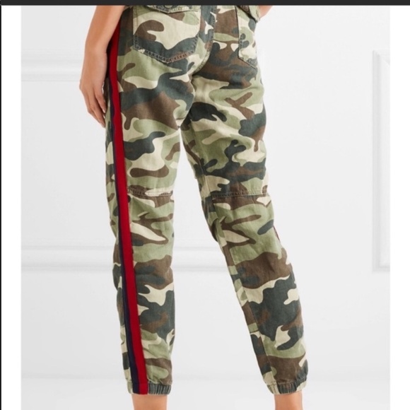 MOTHER The Misfit Pants Jogger in Double Time Stripe Camouflage - Picture 5 of 5